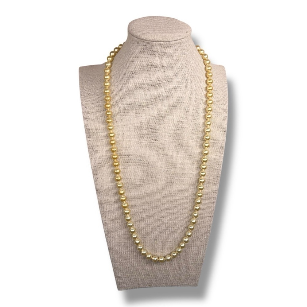 Vintage Pearl Necklace Retro Glam Pinup Wedding Ivory Cream